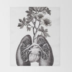 Flourishing Lungs Throw Blanket Gallery Image 2