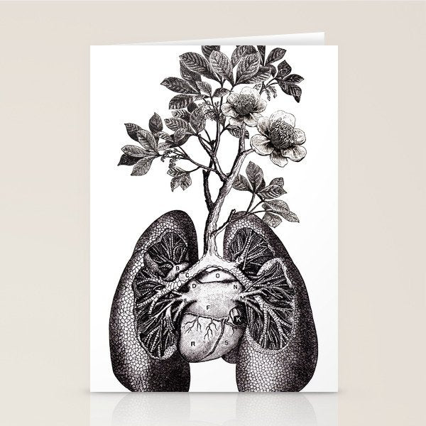 Flourishing Lungs Stationery Card Gallery Image 2