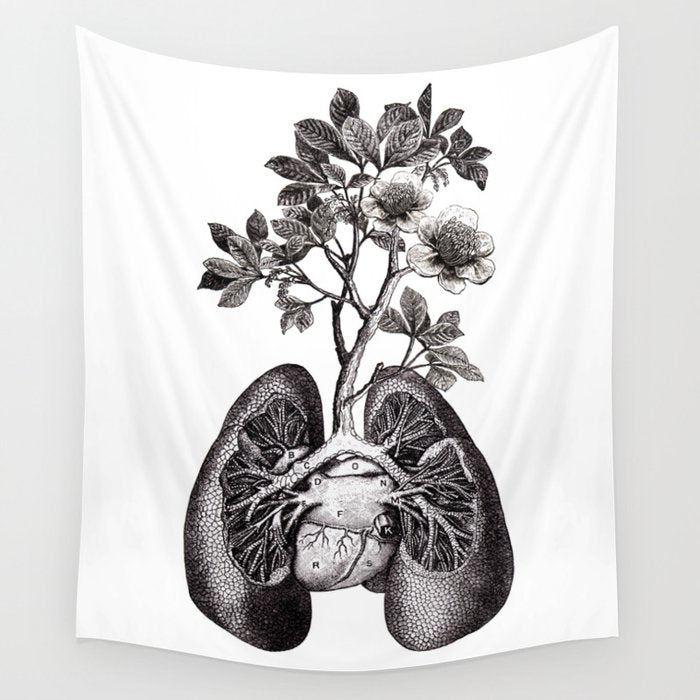 Flourishing Lungs Wall Tapestry Gallery Image 1