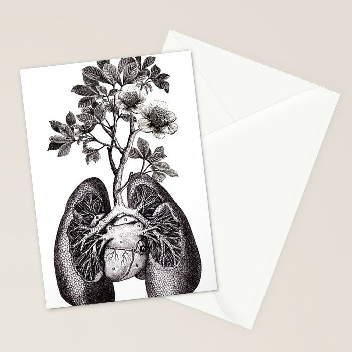 Flourishing Lungs Stationery Card Gallery Image 2