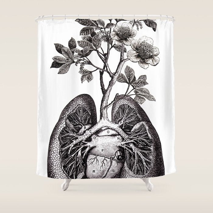 Flourishing Lungs Shower Curtain Gallery Image 1