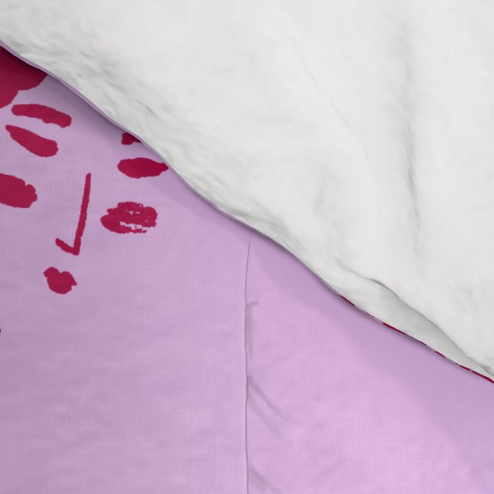 Red and pink Japanese pattern Comforter Gallery Image 4