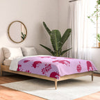 Red and pink Japanese pattern Comforter Gallery Image 2