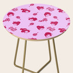 Red and pink Japanese pattern Side Table Gallery Image 2