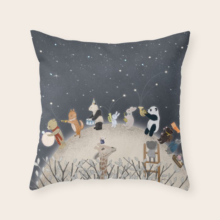 the moon song Throw Pillow Gallery Image 6