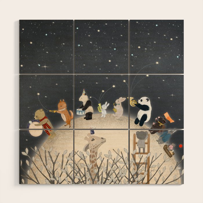 the moon song Wood Wall Art Gallery Image 1