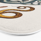 Albertus Seba Coiled Big Blue  Bath Mat Gallery Image 3