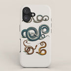 Albertus Seba Coiled Big Blue  iPhone Case Gallery Image 1