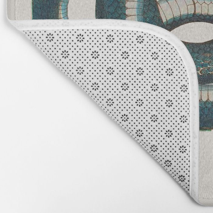 Albertus Seba Coiled Big Blue  Bath Mat Gallery Image 2