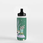 Meditating Cat Water Bottle Gallery Image 2