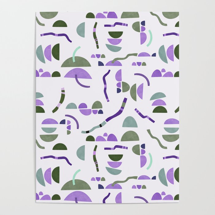 Modern simple shapes pattern LG Poster Gallery Image 1