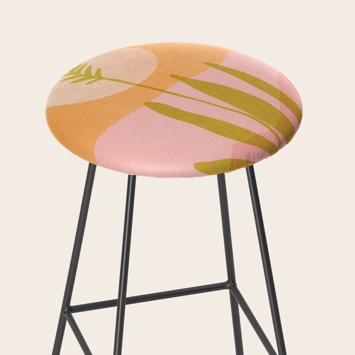 Desert Moon Colorful Landscape Stool Gallery Image 2