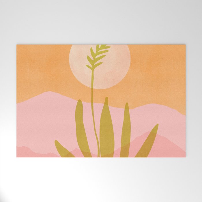 Desert Moon Colorful Landscape Welcome Mat Gallery Image 1
