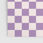 Checkerboard Mini Check Pattern in Light Purple  Poster Gallery Image 3