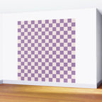 Checkerboard Mini Check Pattern in Light Purple  Wall Mural Gallery Image 2