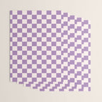 Checkerboard Mini Check Pattern in Light Purple  Wrapping Paper Gallery Image 3