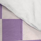Checkerboard Mini Check Pattern in Light Purple  Comforter Gallery Image 4