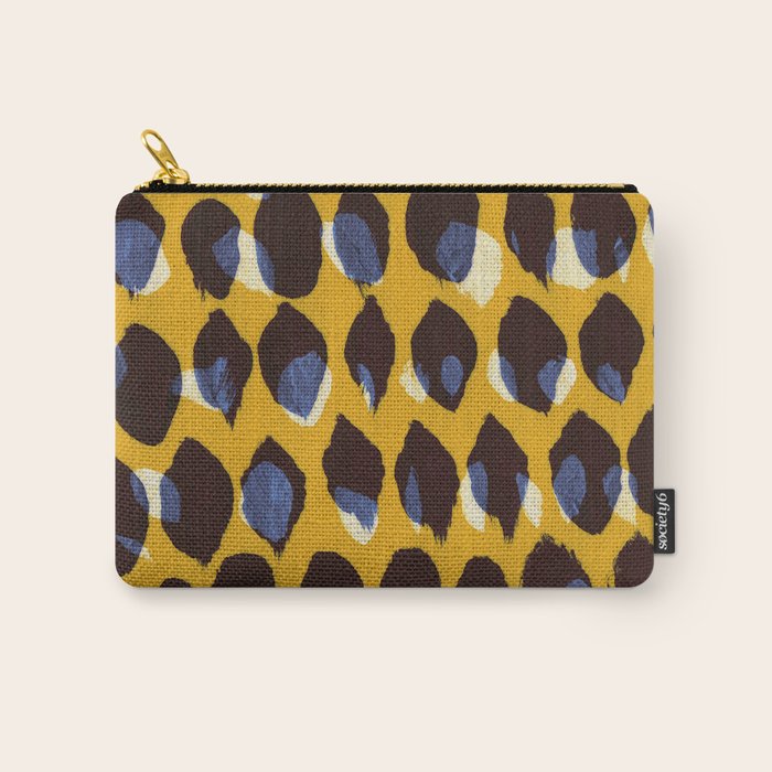 Pure Strokes #1 / Yellow & Blue Pattern Carry All Pouch Gallery Image 1