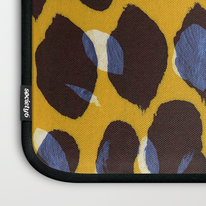 Pure Strokes #1 / Yellow & Blue Pattern Laptop Sleeve Gallery Image 3