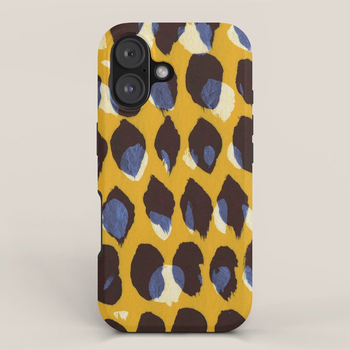 Pure Strokes #1 / Yellow & Blue Pattern iPhone Case Gallery Image 1