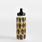 Pure Strokes #1 / Yellow & Blue Pattern Water Bottle Gallery Image 2