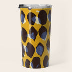 Pure Strokes #1 / Yellow & Blue Pattern Travel Mug Gallery Image 3