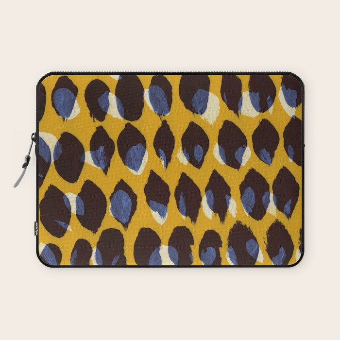Pure Strokes #1 / Yellow & Blue Pattern Laptop Sleeve Gallery Image 1