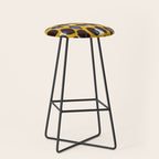 Pure Strokes #1 / Yellow & Blue Pattern Stool Gallery Image 1