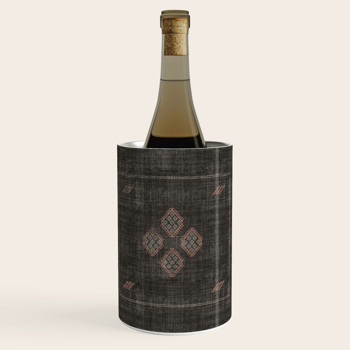 Kilim in Black and Pink Wine Chiller Gallery Image 1