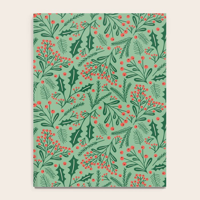 Winter Holiday Floral Notebook Gallery Image 4