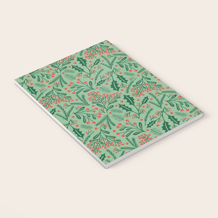 Winter Holiday Floral Notebook Gallery Image 3