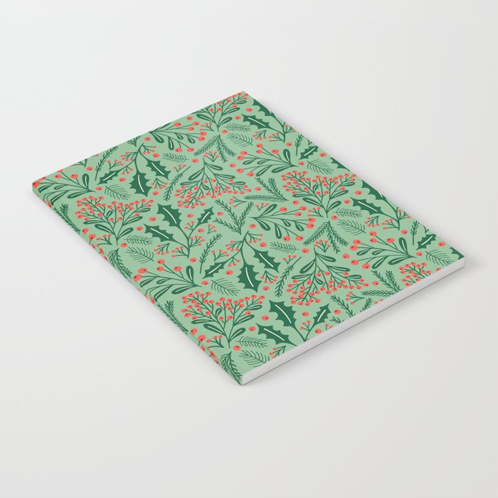 Winter Holiday Floral Notebook Gallery Image 2