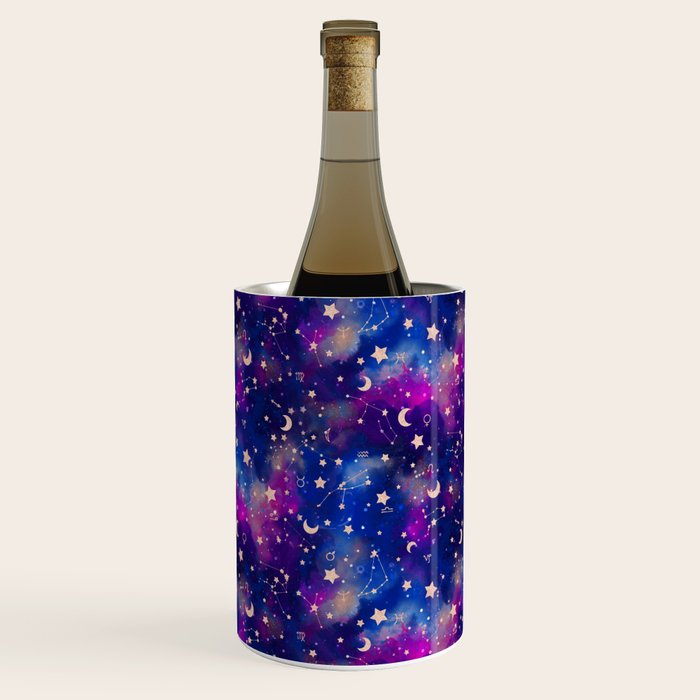 Zodiac - Watercolor Dark Wine Chiller Gallery Image 1
