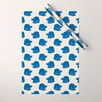 Blue cat Wrapping Paper Gallery Image 1
