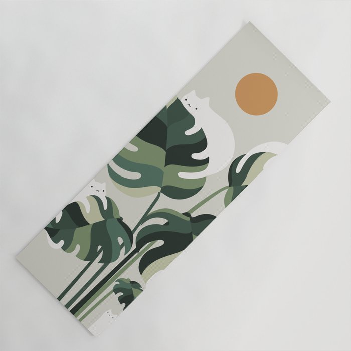 Cat and Plant 11 Yoga Mat Gallery Image 1