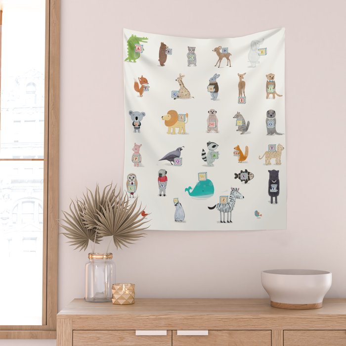 little alphabet Wall Tapestry Gallery Image 2