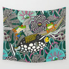 ASHA green Wall Tapestry Gallery Image 4