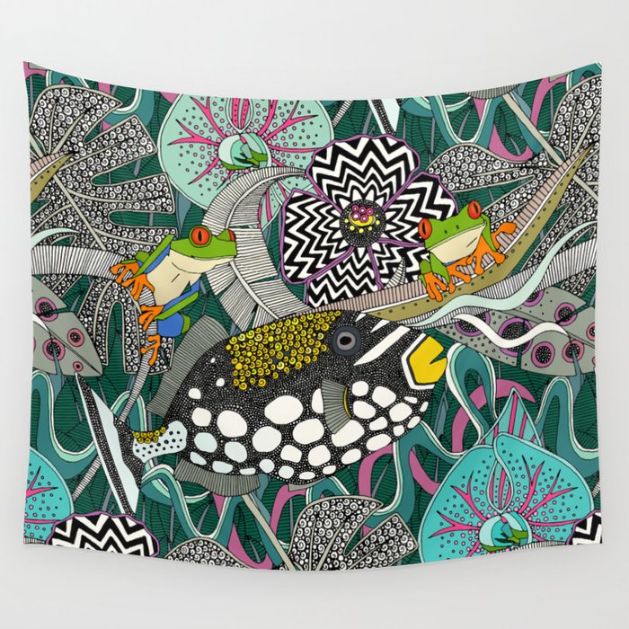 ASHA green Wall Tapestry Gallery Image 4