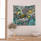 ASHA green Wall Tapestry Gallery Image 2