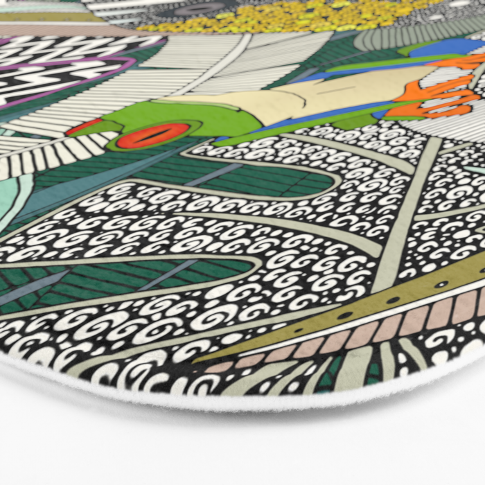 ASHA green Bath Mat Gallery Image 3