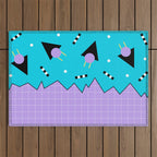 Memphis pattern 114 - 80s / 90s Retro Outdoor Rug Gallery Image 1
