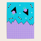 Memphis pattern 114 - 80s / 90s Retro Poster Gallery Image 4