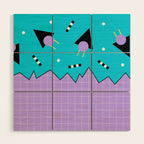 Memphis pattern 114 - 80s / 90s Retro Wood Wall Art Gallery Image 1