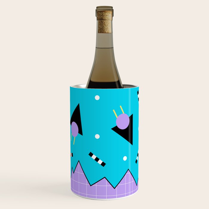 Memphis pattern 114 - 80s / 90s Retro Wine Chiller Gallery Image 3