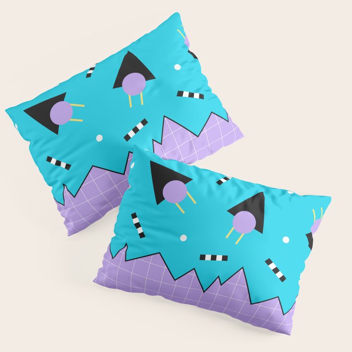 Memphis pattern 114 - 80s / 90s Retro Pillow Sham Gallery Image 1