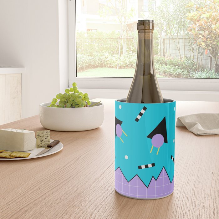 Memphis pattern 114 - 80s / 90s Retro Wine Chiller Gallery Image 4