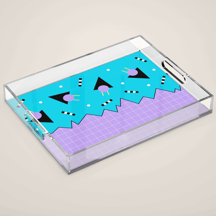 Memphis pattern 114 - 80s / 90s Retro Acrylic Tray Gallery Image 1
