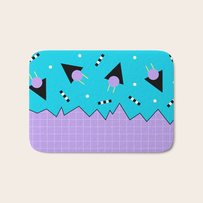 Memphis pattern 114 - 80s / 90s Retro Bath Mat Gallery Image 1