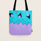 Memphis pattern 114 - 80s / 90s Retro Tote Bag Gallery Image 1