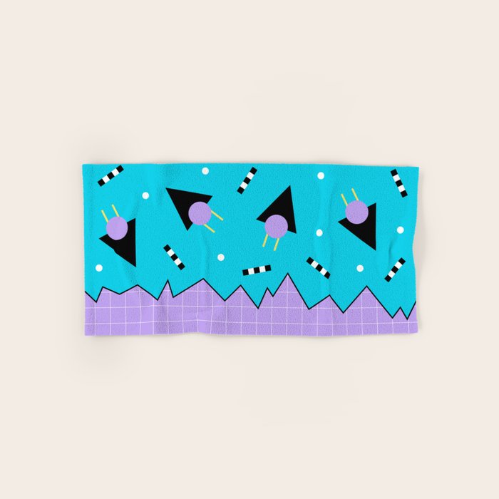Memphis pattern 114 - 80s / 90s Retro Bath Towel Gallery Image 1